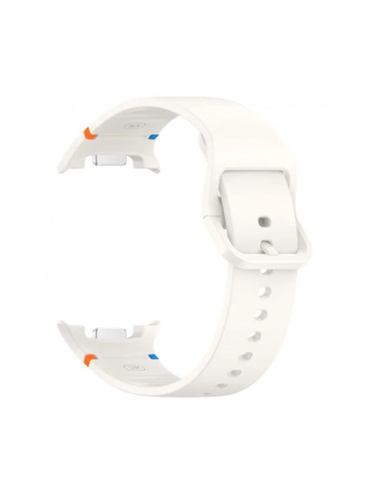 20 Mm Silicone Strap Thd Compatible Samsung Galaxy Watch 8 Samsung Galaxy Watch 8 Classic Size S M White