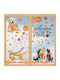 Horaldaily Autumn Window Stickers Set 77 Pieces