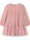 Children's Dress Long Sleeve Tulle Soft Pink