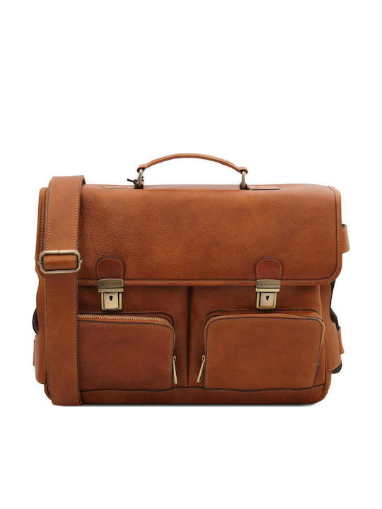 Ventimiglia Smart Connect Leder Herren Aktentasche Natural