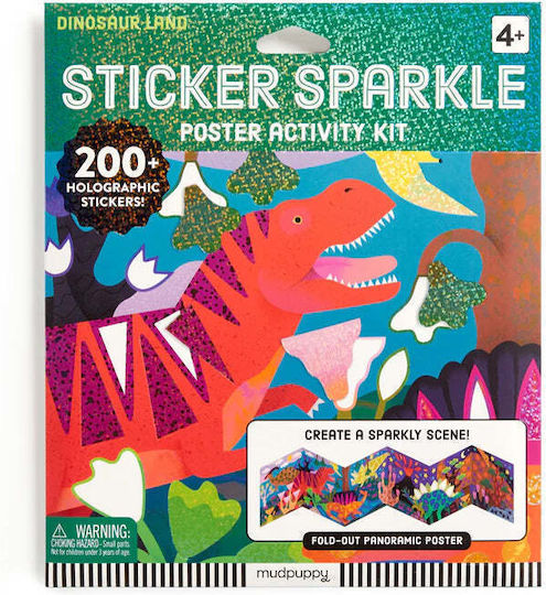 Activity Set Poster & Stickers Dinosaur Land