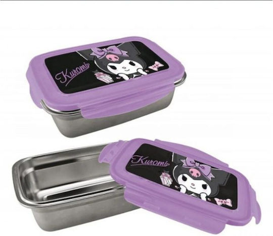Graffiti Sketch Kuromi Cutie pentru Mâncare Inox Violet 880ml 1buc