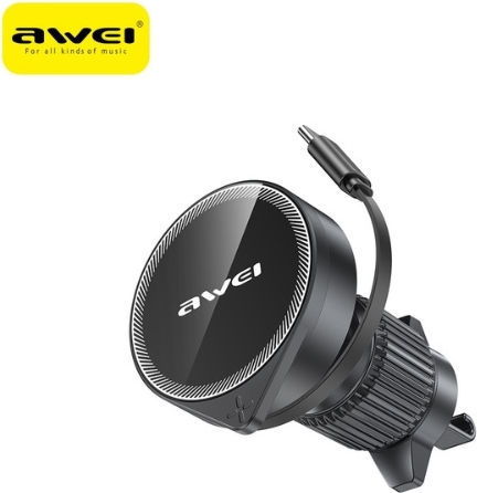 Awei Car Mobile Mount with Magnet MagSafe Black
