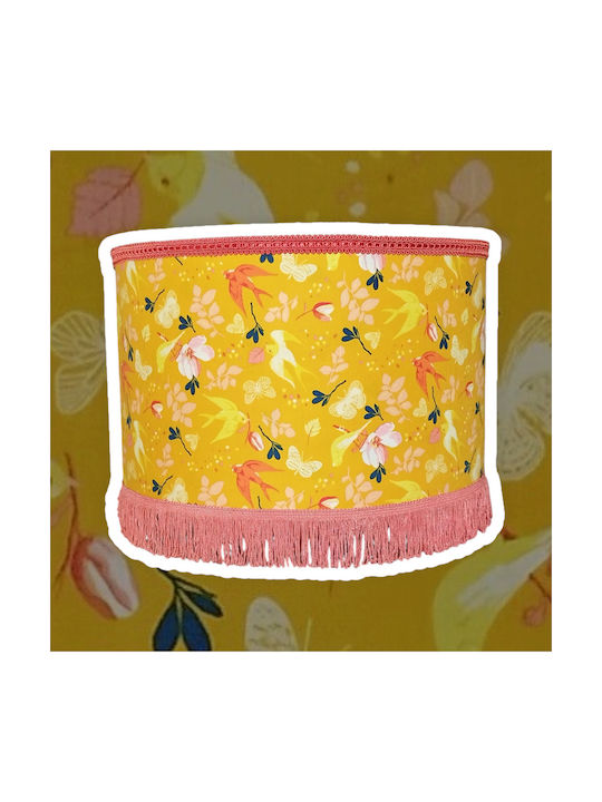 Oxygen Kids Single Ceiling Light E27 Yellow 35x20cm