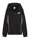 Athletic Kids Sweatshirt Cardigan Cotton with Hood Black