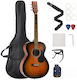 Vevor Acoustic Guitar Sunburst