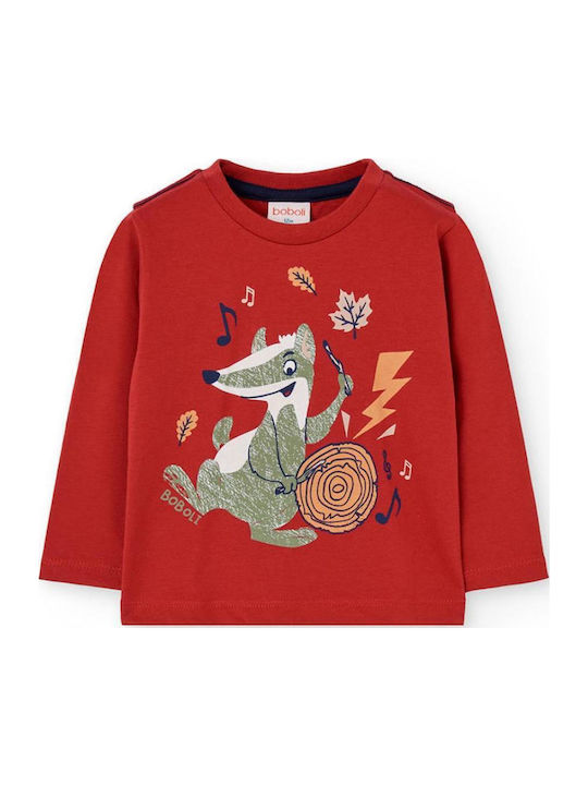 Kids' Shirt Long Sleeve Red