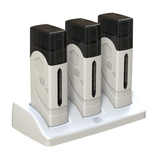 F5 Dreifach Wachswärmer Kerze Roll On mit Gestell 60w Schwarz