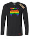 Men's Long Sleeve Printed Blouse Gaymer Black – Takeposition Pride Edition