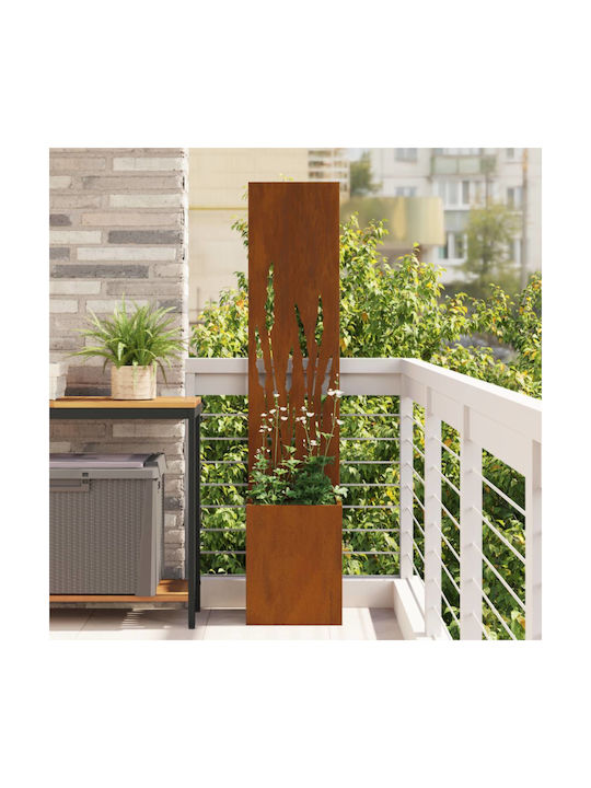 vidaXL Topf Metallisch Rusty 32x140cm.
