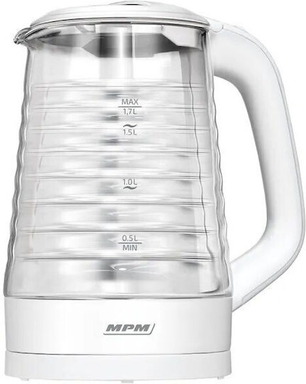 MPM Kettle 1.7lt 2200W White
