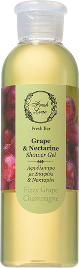 Fresh Line Grape & Nectarine Душ Гел с Глицерин и Аромат Жасмин 200ml