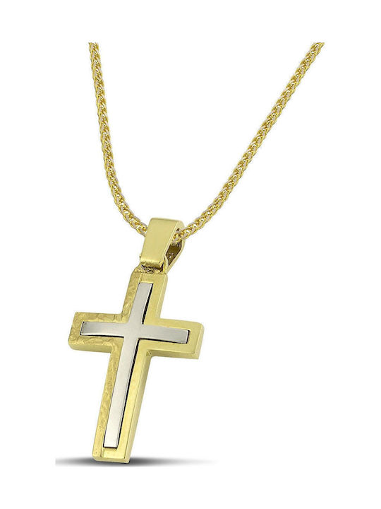 Themelidis Jewels Aur Cruce 14K Față și spate c...