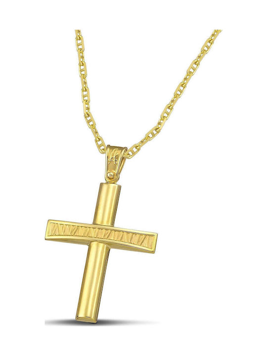 Themelidis Jewels Aur Cruce 14K cu Lanț