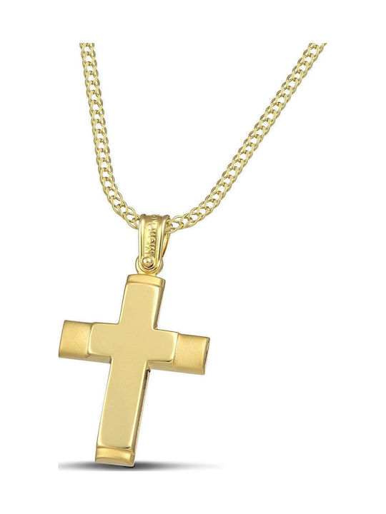 Themelidis Jewels Дамски Златен Кръст 14K с Вер...