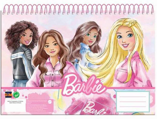 Gim Drawing Pads A4 30 Sheets Barbie Paints