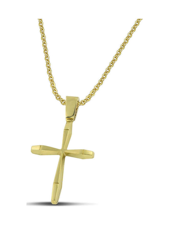 Themelidis Jewels Ανδρικός Χρυσός Σταυρός 14Κ μ...