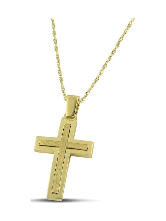 Themelidis Jewels Ανδρικός Χρυσός Σταυρός 14Κ Δ...