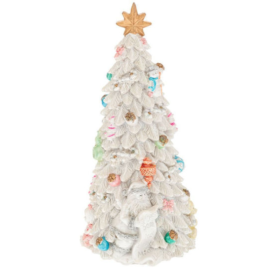 Christmas Decorative Snowy Plastic Tree 21cm Tree