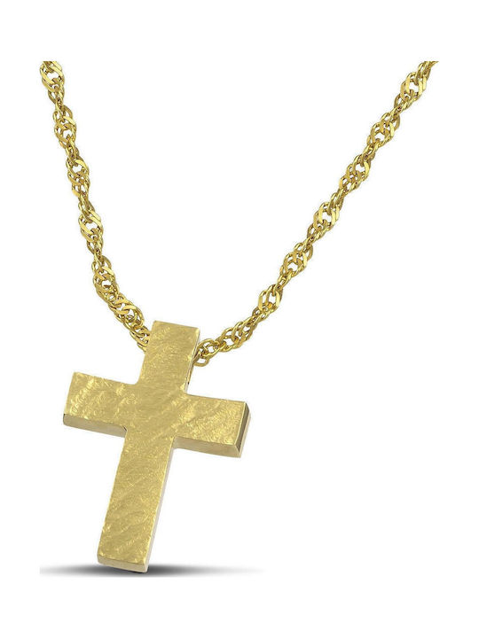 Themelidis Jewels Ανδρικός Χρυσός Σταυρός 14Κ Δ...
