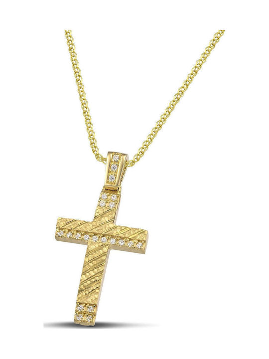 Themelidis Jewels Γυναικείος Χρυσός Σταυρός 14Κ...