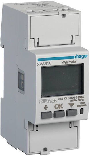 Hager Energie-Analysator Elektrischer Messgeräte Digital Einphasig Modbus XVA610