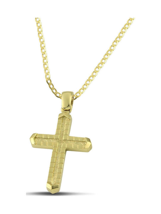 Themelidis Jewels Ανδρικός Χρυσός Σταυρός 14Κ μ...
