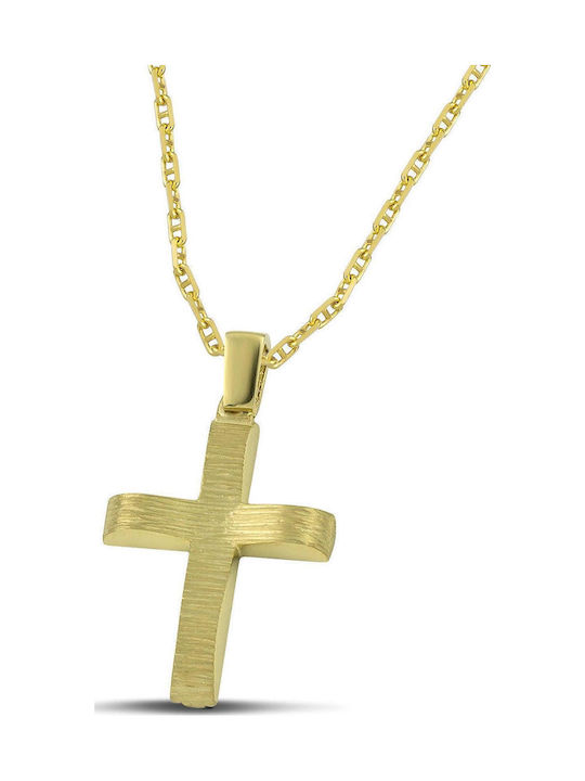 Themelidis Jewels Ανδρικός Χρυσός Σταυρός 14Κ Δ...