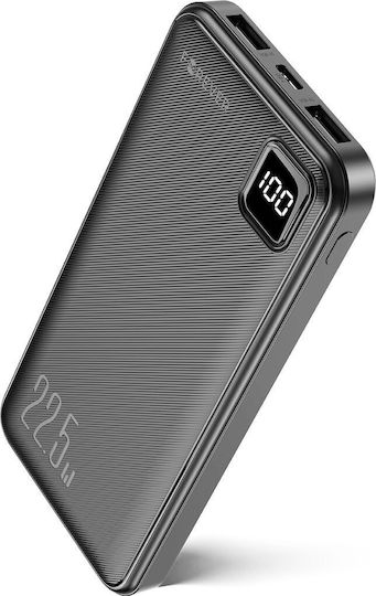 Forever TB-300M Power Bank 10000mAh 22.5W με 2 Θύρες USB-A και Θύρα USB-C Power Delivery Μαύρο