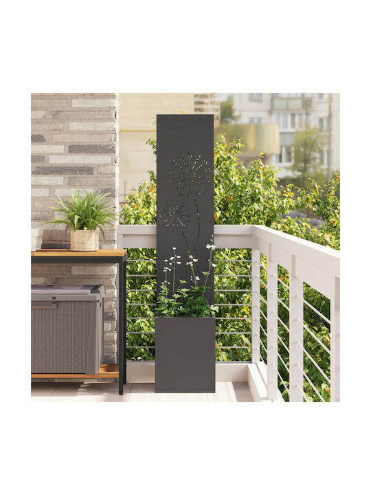 vidaXL Topf Metallisch Black 32x140cm.
