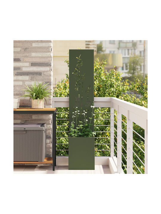 vidaXL Topf Metallisch Ladi 32x140cm.