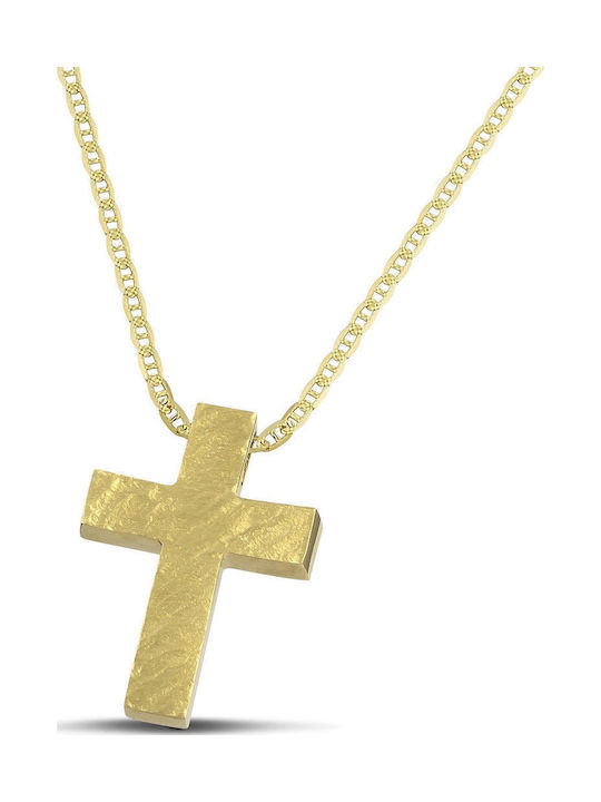 Themelidis Jewels Ανδρικός Χρυσός Σταυρός 14Κ Δ...