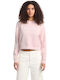 Cropped Γυναικείο Φούτερ Pink