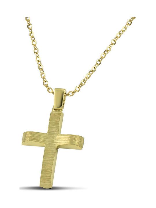 Themelidis Jewels Ανδρικός Χρυσός Σταυρός 14Κ Δ...