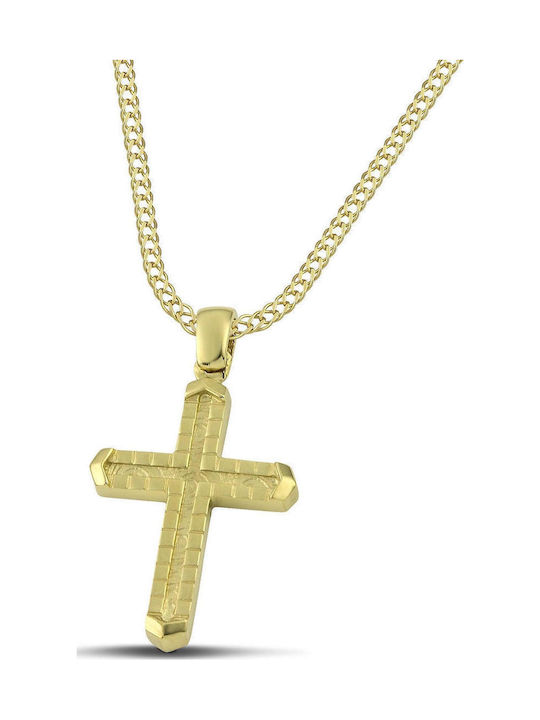 Themelidis Jewels Ανδρικός Χρυσός Σταυρός 14Κ μ...