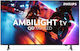 Philips Smart Fernseher 55 Zoll 4K Ultra HD Mini-LED QD Ambilight HDR (2025) 55MLED920/12