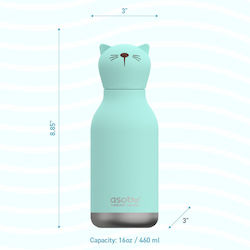 Asobu Μπουκάλι Θερμός 450ml Asobu Beastie Cat Asobu Μπουκάλι Θερμός 450ml Asobu Beastie Cat