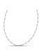 Themelidis Jewels Chain Neck made of Stainless Steel Thin Thickness 3.5mm and Length 75cm