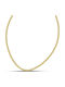 Themelidis Jewels Chain Neck made of Stainless Steel Gold-plated Thin Thickness 2.9mm and Length 55cm