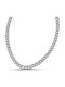Themelidis Jewels Chain Neck made of Steel Wide Thickness 7mm and Length 65cm