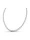 Themelidis Jewels Chain Neck made of Stainless Steel Wide Thickness 6mm and Length 55cm