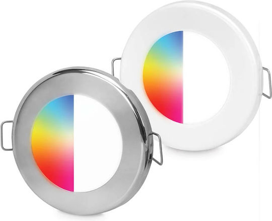 Apelo Euroled 75 Rgb W Bootbeleuchtung Inox Abdeckung 12 V Ip6k7/ip6k9k