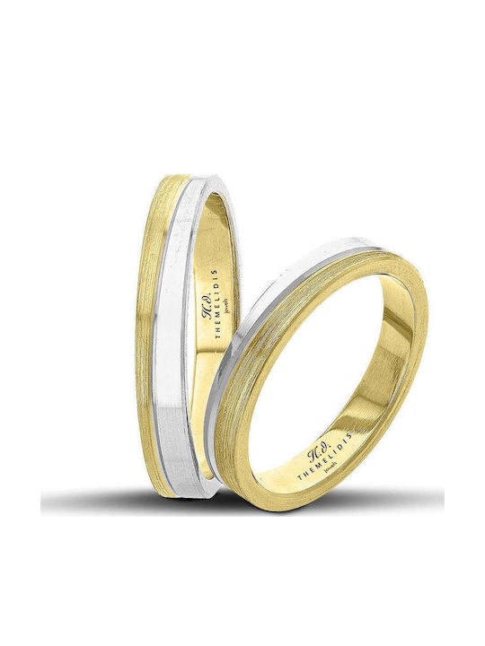 Themelidis Jewels Wedding Rings Bicolour 14K