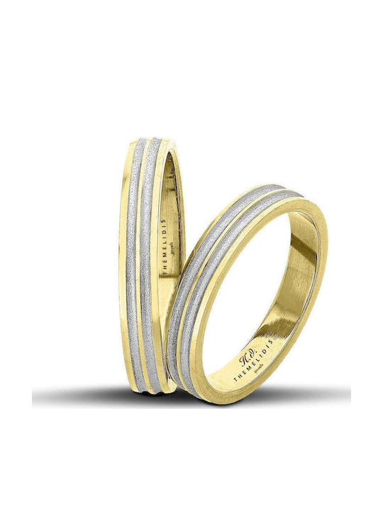 Themelidis Jewels Wedding Rings Bicolour 14K