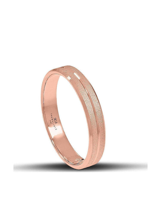 Themelidis Jewels Σετ Βέρες από Ροζ Χρυσό 14Κ