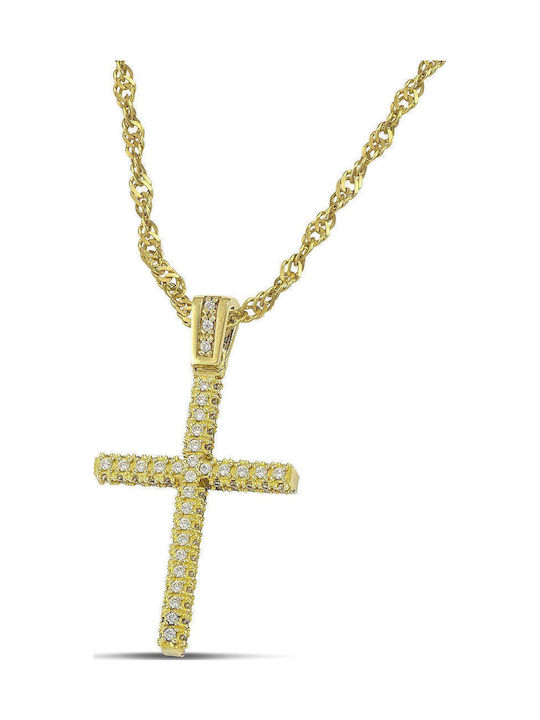 Themelidis Jewels Γυναικείος Χρυσός Σταυρός 14Κ...
