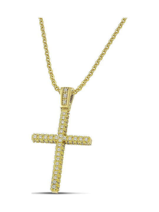 Themelidis Jewels Γυναικείος Χρυσός Σταυρός 14Κ...
