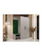 Hartford 523 Mobilier de Intrare cu Oglindă & Cuier 122x50x191cm
