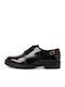 Women's Synthetic Leather Oxford Shoes Black