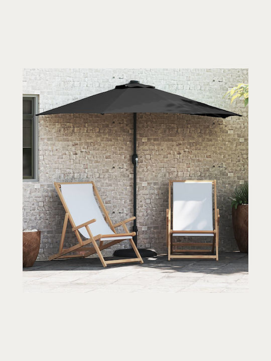 Hanging Aluminum Black Garden & Terrace Parasol...